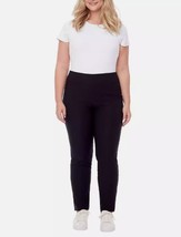 S.C. &amp; Co. Ladies&#39; Size 3X Tummy Control Slim Leg Pull On Pants, Black - £18.66 GBP