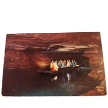 Postcard Echo River In Mammoth Cave Kentucky Riding In Boat Chrome Unposted - $6.92