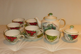 Poole Pottery Seed Packets Tea Set England - 11 Pieces - £141.65 GBP