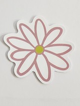 Simple Pastel Colored Lined Flower Great Scrapbook Sticker Decal Embellishment - £1.89 GBP