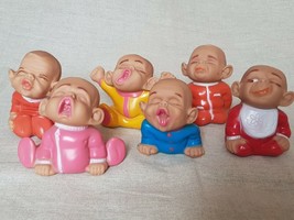 Extremely Rare. Set Of 6 Hand Painted 70&#39;s Squeak Toys By PERE. - €109,60 EUR