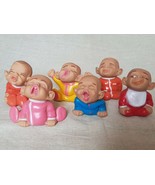 Extremely Rare. Set Of 6 Hand Painted 70&#39;s Squeak Toys By PERE. - $125.27