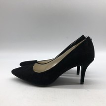 Women&#39;s Anne Klein Black Suede Pointed-Toe Heel Pumps Size 5 - £23.55 GBP