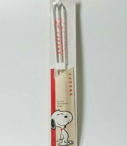 PEANUTS SNOOPY Chopsticks Transparent Clear Red Made in Japan - £20.81 GBP