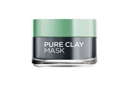 50ml 1.69oz. L&#39;Oreal Paris Pure Clay Mask - Charcoal, Detoxifies and Clarifies - £29.83 GBP