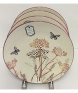 4 Dinner Plates Butterfly Papart Seramik Turkish 11” New - $59.10 CAD