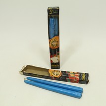 Vintage Golden Glo 10&quot; Blue Taper Candles Original Box ( 2 Boxes) - £10.80 GBP