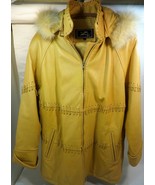 RZR Original Ladies Large Leather Fur Coat - $118.48 CAD