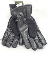 Men's Small/Medium Faux Shearling Gloves - Goodfellow & Co Black image 3