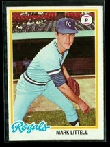 Vintage 1978 TOPPS Baseball Trading Card #331 MARK LITTELL Kansas City Royals - £6.60 GBP