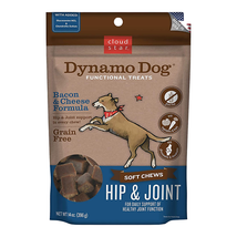 Cloud Star Dynamo Dog Hip and Joint Soft Chews Bacon and Cheese Formula Dog Trea - £17.37 GBP