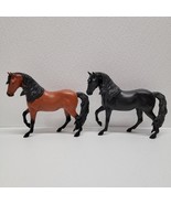 BREYER HORSES BLACK &amp; BROWN SMOKEY &amp; COCO WORLD OF BREYER Ages 4+ HORSE ... - $54.12 CAD