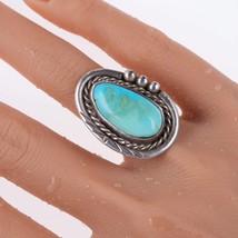 sz5.5 Vintage Navajo sterling and turquoise ring - $94.05