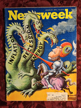 Newsweek January 27 1975 Jan 1/27/75 Gerald Ford Fordonomics Prudhoe Bay Alaska - £8.63 GBP