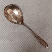 Oneida Glastonbury Queen Bertha 1910 Preserve Spoon 7.75&quot; Silverplated - $16.95