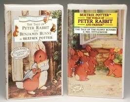 2 Lot Tale Of Peter Rabbit Tale Of Flopsy Bunnies Vhs Beatrix Potter Mint - £3.87 GBP