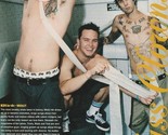 Blink 182 teen magazine pinup clipping Tiger Beat shirtless teen idols t... - $5.00