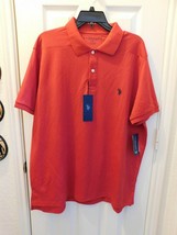 U.S. POLO ASSN. Men&#39;s Performance Short Sleeve Polo Shirt SMALL Engine Red - $32.92