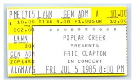 Eric Clapton Concert Ticket Stub July 5 1985 Chicago Illinois - £19.73 GBP