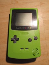 Refurbished Nintendo Gameboy Game Boy Color Kiwi Green  W/ Audio Amplifier - £103.87 GBP