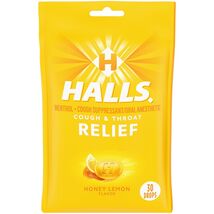 5 pk EXP 06/26 Halls Cough &amp; Throat Relief Cough Drops Menthol Honey Lem... - €14,54 EUR
