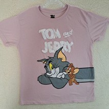 Tom &amp; Jerry Girl Size XL 15-17 Junior Pullover Graphic T-shirt Short Sleeve - £5.24 GBP
