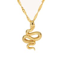 Snake chain necklace, gold snake necklace, silver snake necklace, Vintage style  - £19.98 GBP