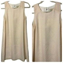 Loft Ladies Sleeveless Shift Diamond Pattern Sleeveless Pastel Dress Size XS - £16.57 GBP