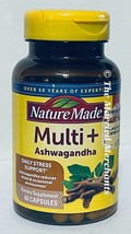 Nature Made Multi + Ashwagandha Daily Stress Support 60 caps 12/2024 FRESH! - $11.90