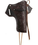 Showman 38/357 Caliber Leather Gun Holster w/ Basketweave - $149.00