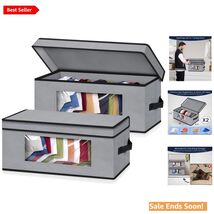 Stylish Gray Hat Storage Solution - 2 Pack, Stackable for 30 Caps Protec... - $35.59