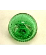 Glass Egg Paperweight, Domed Ball, Transparent Emerald Green, Controlled... - £23.02 GBP