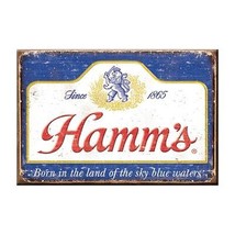 Hamm&#39;s Distressed Logo Magnet White - £8.21 GBP