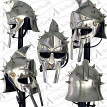 Fully Wearable Gladiator Movie Helmet Roman Arena Knight Maximus X-mas Gift - £56.53 GBP