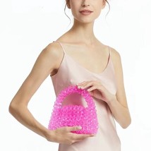 Customized  Bag Designer Brand Clear Acrylic Crystal Bead Box Totes Handbag Wome - £46.13 GBP