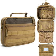 Tactical Toiletry Bag for Men Travel, Hanging Dopp Kit Shaving Hygiene Bag for T - £23.46 GBP