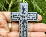 1 Pc Wood CROSS Pendant, Jesus Christ Wooden Locket Handmade 6 cm handca... - £11.70 GBP