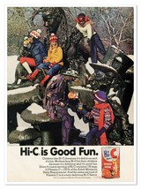 Hi-C Orange Drink Good Fun Kids &amp; Clown Vintage 1972 Full-Page Magazine Ad - £7.63 GBP