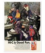 Hi-C Orange Drink Good Fun Kids &amp; Clown Vintage 1972 Full-Page Magazine Ad - £7.58 GBP