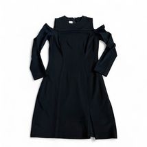Vintage Cache Women’s Cold Shoulder Long Sleeve Midi Dress Sz XS Black Y... - $24.70