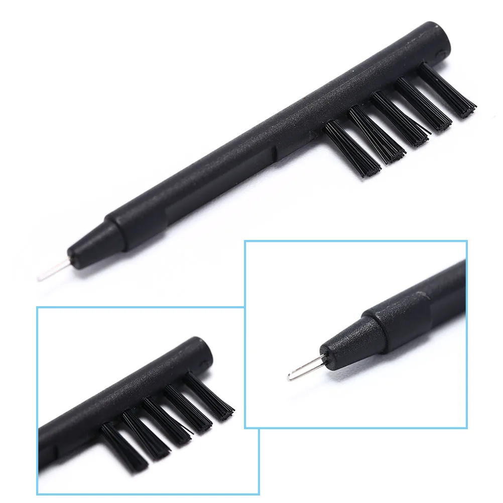 1PCS Black Mini Cleaning Brush With Loop and Magnet ABS &amp; Nylon Material Ear Car - £30.48 GBP