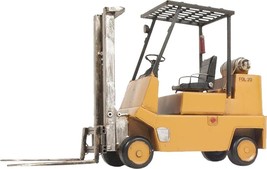 Model Forklift Transportation Propane Yellow Black Steel Tin Handmade - £86.37 GBP