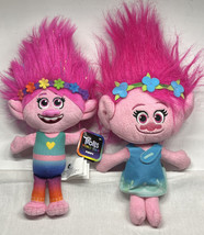 2 Troll Poppy Plush Stuffed Toy Hasbro Dreamworks 2015 &amp; 2020 - £7.18 GBP