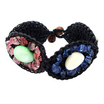 Mix Color Teardrops Mosais Stone Handmade Bracelet-Style 1 - £10.74 GBP