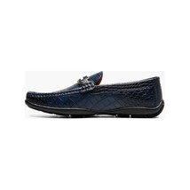 Stacy Adams Embrey Moc Toe Bit Slip-On Dress Shoes Navy 25703-410 image 5