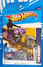 Hot Wheels 2012 HW City Works #137 Bad Bagger Magenta w/ MC3s Bag Bagger Base - £3.08 GBP