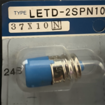 1PCS LETD-2S IDEC E12/15 Screw Base LED Lamp 24V AC/DC 11mA Blue - £3.95 GBP