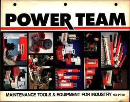 POWER TEAM Hydraulic Maintenance Tools And Equipment Catalog.vtg 1990 - £17.77 GBP