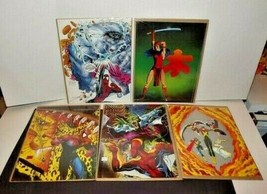 5 Marvel Color Art Print Posters McFarlane Spiderman Elektra X-Men 13&quot; x 10&quot; (X) - £42.72 GBP