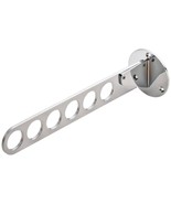 Heavy Duty Adjustable Closet Laundry Valet 6 Slotted Secured Holes Organ... - $32.07 CAD